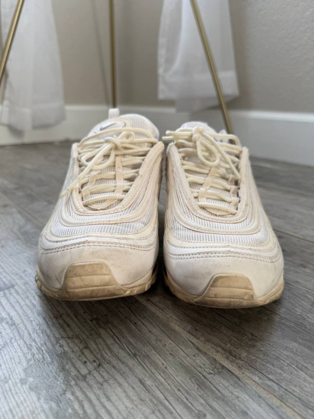 Nike Air Max 97 Triple White Low Top Sneakers